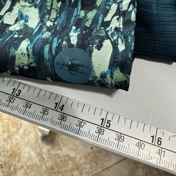 Smartwool Active Womens Lined Skirt Skort Sz M Green Printed Pockets 16" Length - Picture 14 of 15